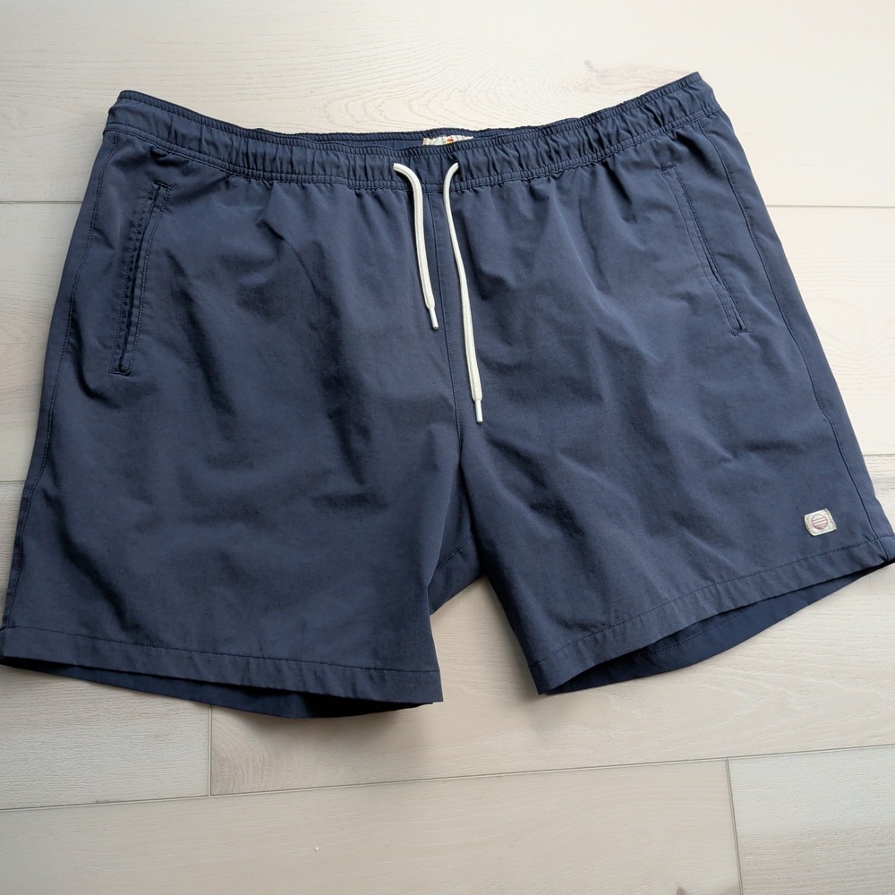 Marine Layer Sport & Swim Shorts Mens XL Unlined Blue 7" Gym Activewear 15620
